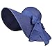 Yshare Women Big Bowknot Straw Sun Hat Floppy Foldable Roll up UV Protection 50+ Beach Cap (Color-1)