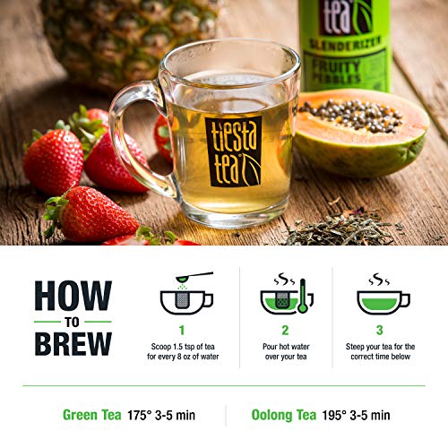 image for Tiesta Tea Fruity Pebbles, Strawberry Pineapple Green Tea, 4 Ounce Tin