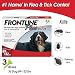 Frontline Plus for Dogs Extra Large Dog (89 to 132 pounds) Flea and Tick Treatment, 3 Doses