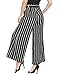 Zeagoo Women's Stripe Flowy Wide Leg High Waist Belted Palazzo Harem Pants