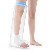 Cast Covers for Shower Leg, Waterproof Cast Cover Adult, Reusable Watertight Seal Tight Bathing Guard for Guard for Broken Kn