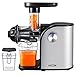 Aicok Slow Masticating juicer, Cold Press Juice Extractor, Stainless Steel, Quiet Motor, High Nutrient Fruit and Vegetable Juice, Black