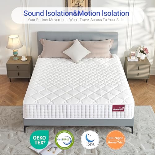 dosleeps Single Mattress 3FT | 10.6" Extra Thick Memory Foam & Pocket Sprung | 9-Zone Orthopedic Support, Breathable Cover, Motion Isolation,Medium Firm,Edge Support 90x190x27cm