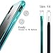 Mkeke Compatible with iPhone Xs Case,iPhone X Case,Clear Anti-Scratch Shock Absorption Cover Case iPhone Xs/X Green