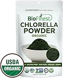 Biofinest Chlorella Powder (Broken Cell Wall) - 100% Pure Freeze-Dried Superfood -USDA Organic Raw Vegan Non-GMO - Boost Digestion Detox Weight Loss - For Smoothie Beverage Blend (4 oz Resealable Bag)