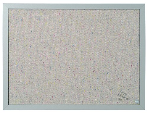MasterVision Bulletin Board, 18" x 24", Grey Fabric Message Board, Gray MDF Frame (FB0470608)