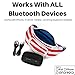 American Flag Fannypack with Speakers. Bluetooth Fanny Pack for Parties/Festivals/Raves/Beach/Boats. Rechargeable, Works with iPhone & Android.