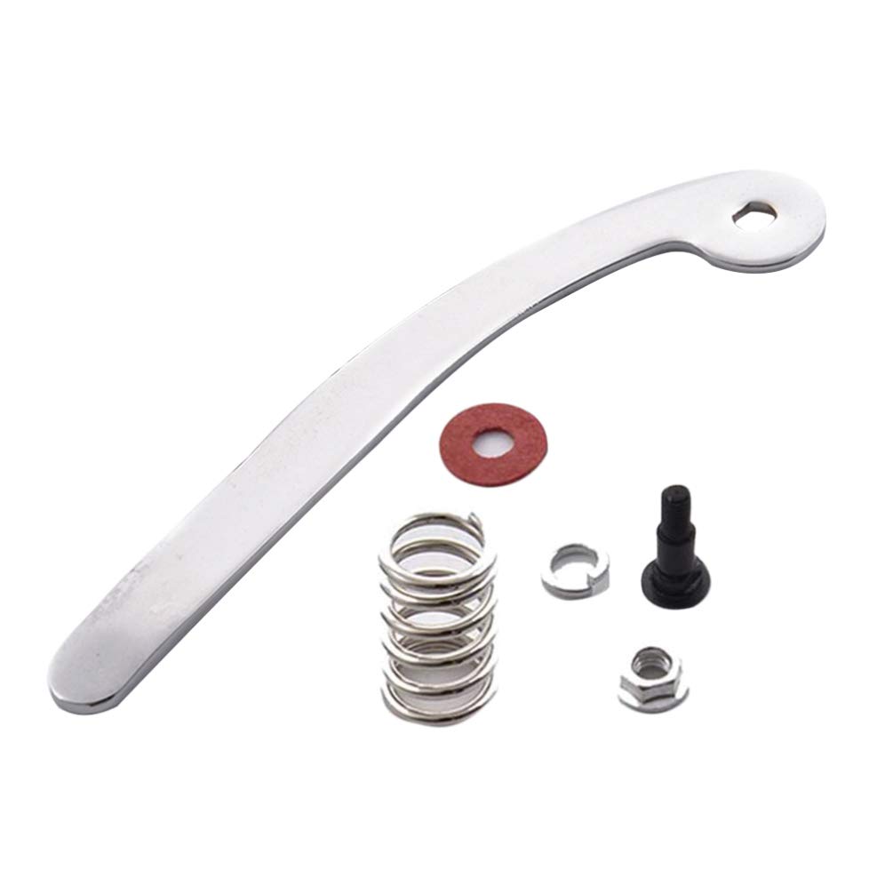 HEALLILY Guitar Tremolo Vibrato Bridge Tailpiece Parts System Zinc Alloy Arm Whammy Bar Replacement for Electric Guitar Silver