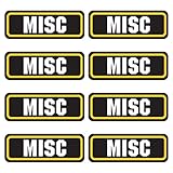 MISC ammo sticker 8 PACK - LAMINATED Can Box Vinyl Decal bullet ARMY Gun safety Hunting label