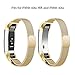 SWEES Metal Bands Compatible Fitbit Alta & Fitbit Alta HR, Milanese Loop Stainless Steel Metal Replacement Accessories Small Large for Women Men, Silver, Black, Rose Gold, Colorful, Champagne