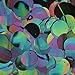 20mm Flat Round Sequin Paillettes ~ Black Metallic Iris Rainbow ~ Loose Sequins for Embroidery, Bridal, Applique, Arts, Crafts, and Embellishment. Made in USA.
