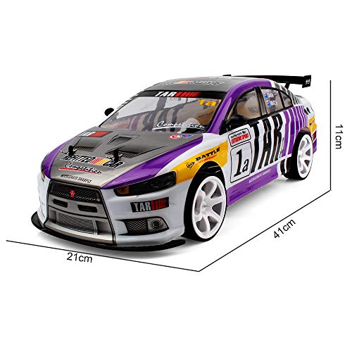 DDLmax 1:10 70km/h RC Car 4WD Double Battery High Power LED Headlight Racing Truck - Thumbnail 5