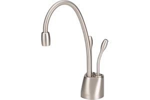 InSinkErator Contemporary Instant Hot and Cold Water Dispenser Faucet, Satin Nickel, F-HC1100SN