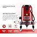 DEKOPRO 360°Automatic Self-leveling laser 5 Lines 6 Points Laser Level,Horizontal and Vertical Laser Cross Line with Free Carrying Case,Tilt & Outdoor Mode can use Receiver