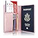 ACdream Passport Holder and Vaccine Card Holder Combo, Cover Wallet, Leather Travel Documents Organizer Protector, RFID Blocking, for Women/Men
