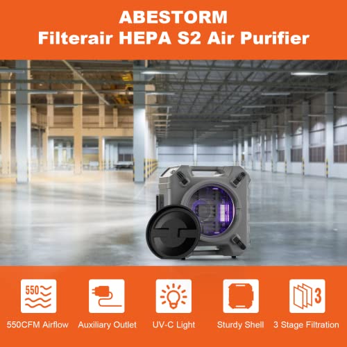 Abestorm S2 Air Scrubbers with 3 Stage Filtration System and UVC Light