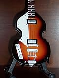 BEATLES PAUL MCCARTNEY Mini BASS GUITAR Sunburst Display GIFT