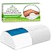 AnboCare Half Moon Bolster Pillow for Legs - Semi Roll Under Knee Pillow for Sleeping on Back - Cooling Gel Memory Foam Relief Neck, Lumbar and Lower Back Pain
