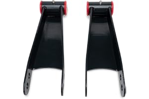 SAVYSPEDY 410730 2"-3"Suspension Rear Drop Lowering Leaf Spring Shackles Kit Replacement for 2001-2010 Chevy Silverado & GMC Sierra 1500HD 2500HD 3500HD trucks 2WD 4WD (2Pcs)