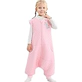WONDAY Toddler Sleep Sack with Feet, 1.0 Tog Lightweight Sleeping Sacks for Walking with Legs,12 Months 2T