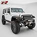 Razer Auto Textured Rock Crawler Stubby Front Bumper with OE Fog Light Hole, 2x D-Ring and Built-In 22