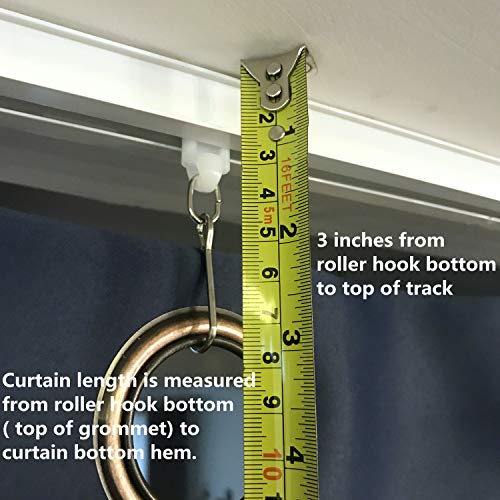 ChadMade Room Divider Ceiling Track Set with Hooks, X-Large Size for Space 12ft - 18ft Wide, Easily Cut to Size