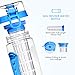 OMorc Sport Fruit Infuser Water Bottle, Toxin-Free, Shatter-Resistant and Impact-Resistant with Cleaning Brush, Ideal for Your Office and Home, 32 oz./900 mL, Blue
