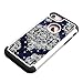 iPhone 7 Case, iPhone 8 Case, MagicSky [Shock Absorption] Studded Rhinestone Bling Hybrid Dual Layer Armor Defender Protective Case Cover For Apple iPhone 7 (2016) / iPhone 8 (2017) – Flower2