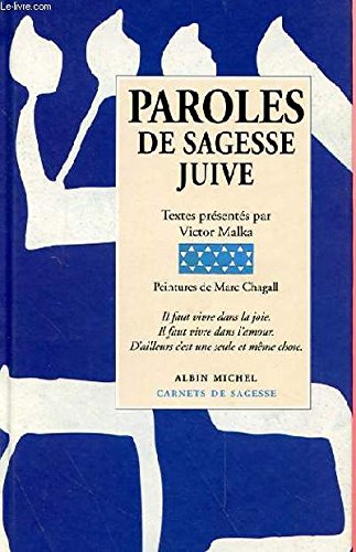 Paroles de sagesse juive by Victor Malka