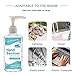 Hand Sanitizer, Refreshing Gel, 2pcs Pump Bottle,Alcohol-Free Bacteriostatic Gel,Disposable Hand Sanitizer Gel,Disinfection Sterilization Liquid Portable No-wash 60ml for Friend