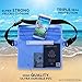 WisVertor Waterproof Pouch Bag Case with Waist Strap for Beach, Swimming, Boating, Kayaking, Fishing, Hiking, Camping - Protect for iPhone, Cell Phone, Camera, Cash, MP3, Passport, From Water (BLUE)