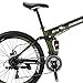 Eurobike 26″ Full Suspension Mountain Bike 21 Speed Folding Bicycle Men or Women MTB (ArmyGreen)thumb 2