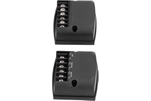 NAROOTE Audio Crossover, Universal 2 Way Speaker Frequency Divider High Frequency Capacitors 2pcs Black for Car