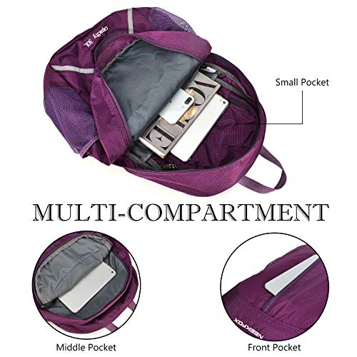 NEEKFOX Lightweight Packable Hiking Backpack 30L Travel Hiking Daypack