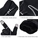 Vbiger Men's Outdoor Warm Touch Screen Cycling Hiking Gloves (Black2, L)