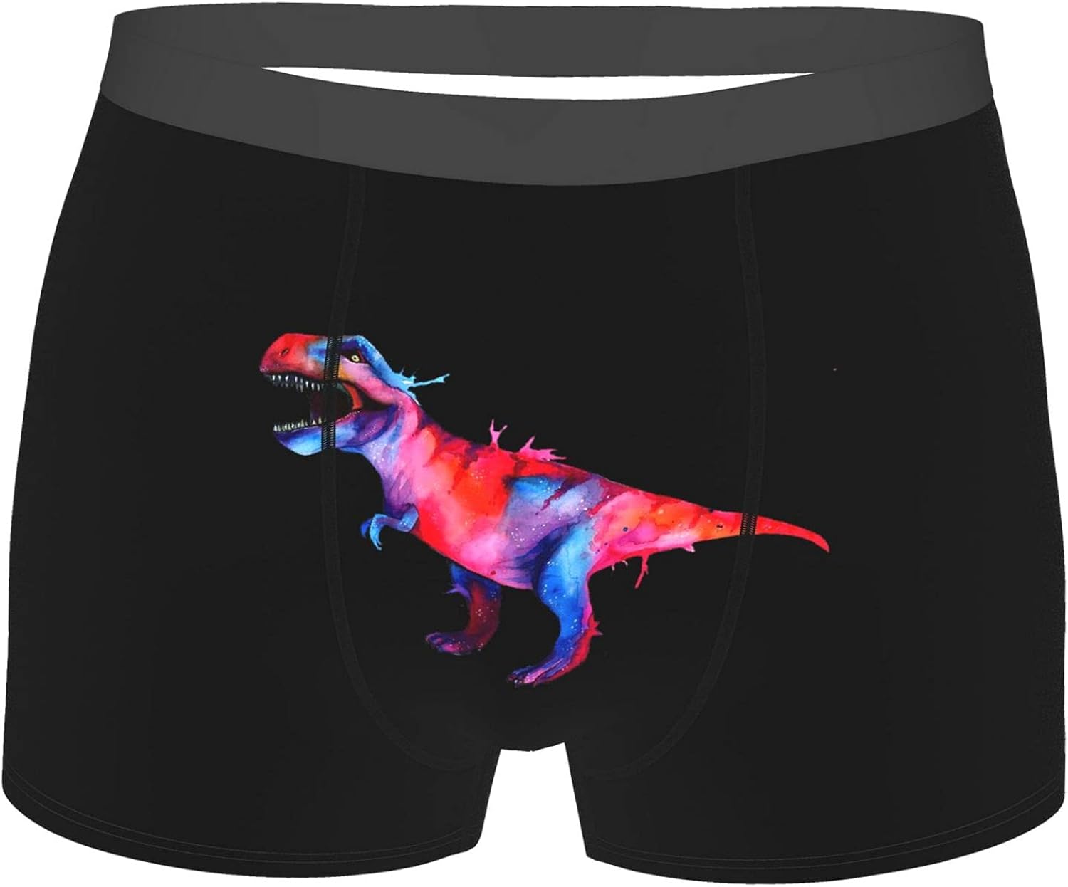 Colorful Trex Dinosaurs Mens Underwear Sexy Boxer Shorts Loose Fit