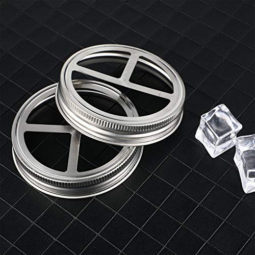 4 Pieces Stainless Steel Toothbrush Holder Jar Toothbrush Holder Lid