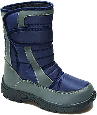 New Boys Girls Kids Snow Boots Waterproof Thermal Wellingtons Fur Winter
