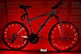 Soondar Uprated USB Powered Rechargeable Water Resistant Cool 20 LED Bicycle Bike Cycling Wheel Light Safety Light Spoke Light Lamp Lightweight Accessory
