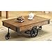 Coaster Distressed Wagon Coffee Table, Rustic Brown