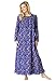 Dreams & Co. Women's Plus Size Long Sleeve Gown