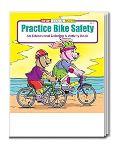 Amazon.com: Practice Bike Safety Kid's Educational Coloring & Activity