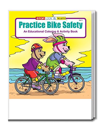Practice Bike Safety Kid's Coloring & Activity Book in Bulk (25-pack)