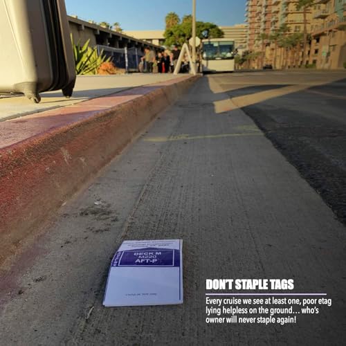 Cruise On Royal Caribbean Cruise Luggage Tag Holder (4 Pack) – Fits All Royal Caribbean Ships, Durable Travel ID Holders for 2025-2026 Cruises, Clear Waterproof Cruise Essentials