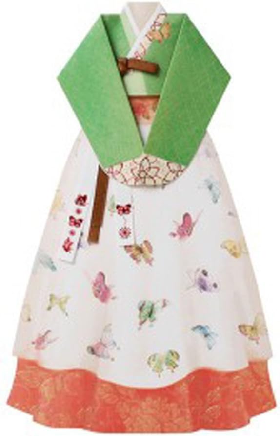 Thank you Greeting Cards Card Korean Traditional Hanbok (Butterfly) by SOMSSI