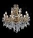 20Pcs Chandelier Crystals, Clear Teardrop Crystal Chandelier Pendants Parts Beads, Hanging Crystals for Chandeliers (38mm, Clear)