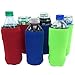 Tall Boy Beer Can Sleeves - Set of 6-24 oz Collapsible - Neoprene with Stitched Fabric Edges (Classic)