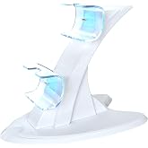 PS5 Controller Charger with Fast Charging, PlayStation 5 Controller Charging Station with LED Light and Charger Cable