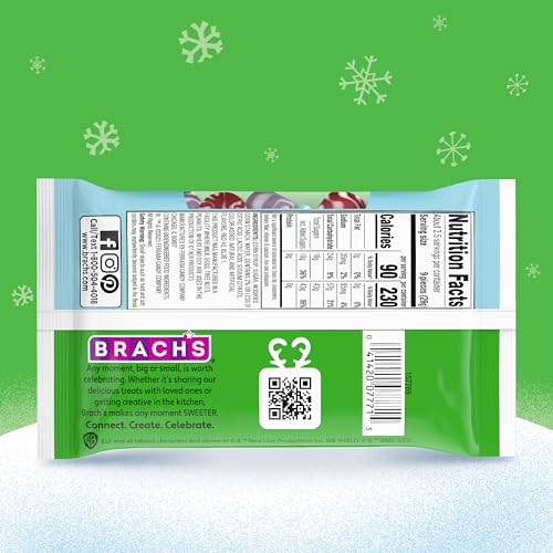 BRACH’S ELF SWIRLY TWIRLY GUM DROPS, 2.5OZ BAG – HOLIDAY CLASSIC FOR FESTIVE CANDY DISHES AND BAKING