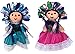 Mexican Handmade Traditional Rag Dolls 2 Pack - 7 inches